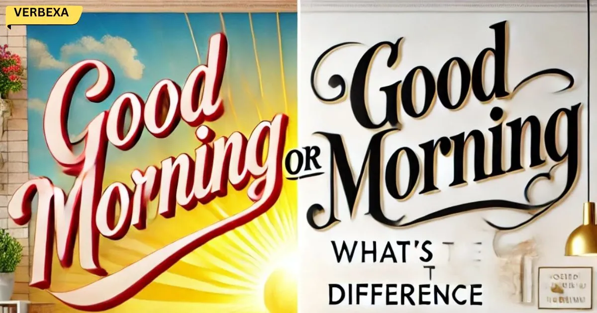 Goodmorning or Good Morning: What’s The Difference