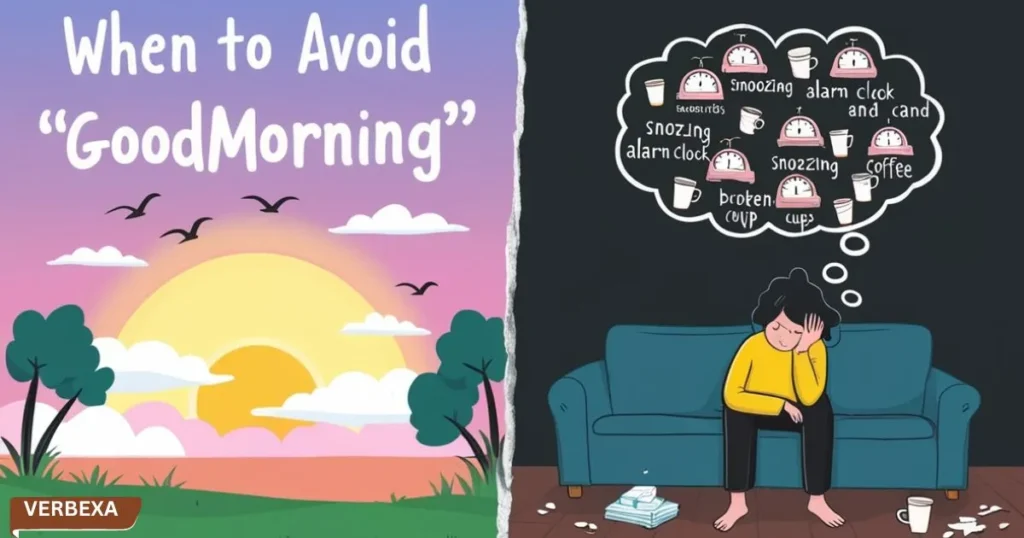 When to Avoid "Goodmorning"