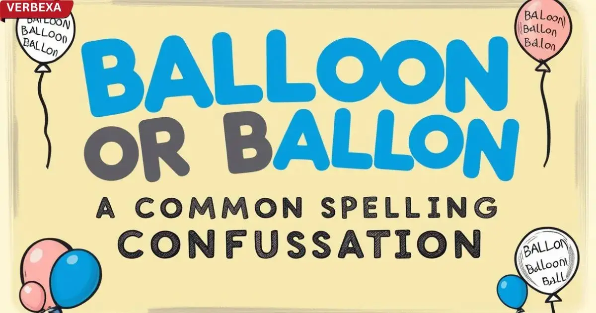 Balloon Or Ballon: A Common Spelling Confusion