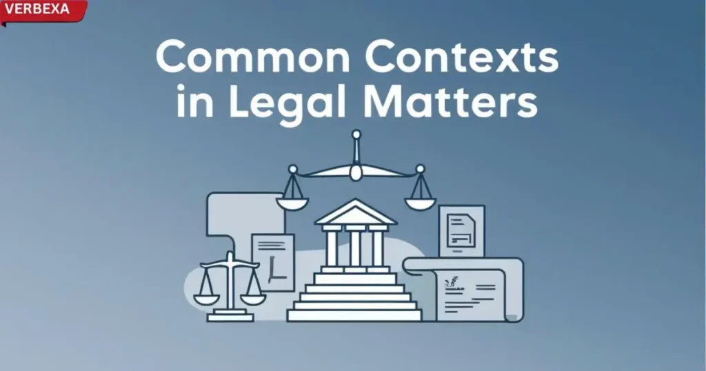 Common Contexts in Legal Matters