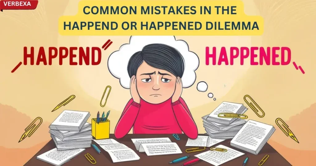 Common Mistakes in the Happend or Happened Dilemma