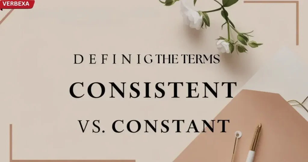 Defining the Terms: Consistent vs Constant