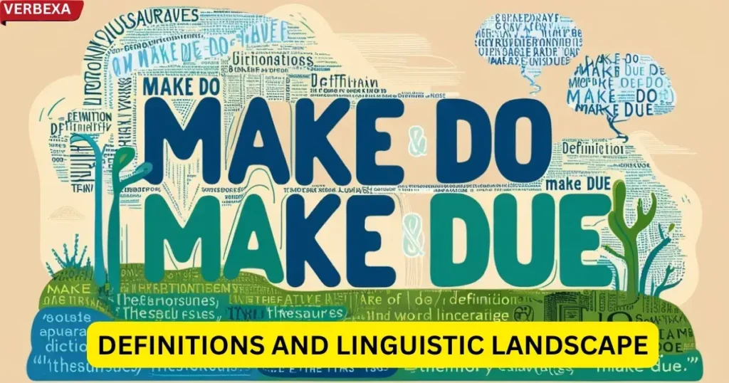 Definitions and Linguistic Landscape: Make Due or Make Do