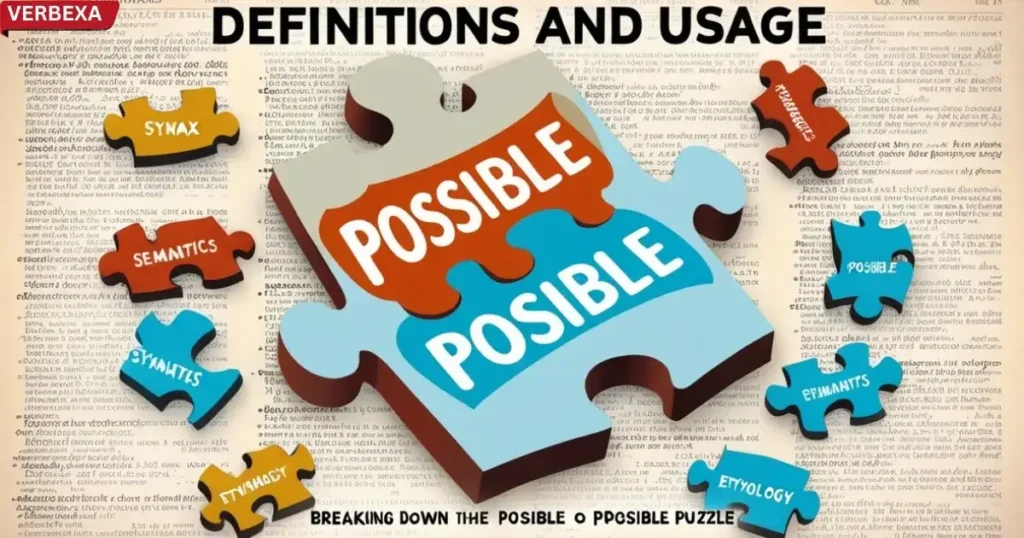 Definitions and Usage: Breaking Down the Posible Or Possible Puzzle