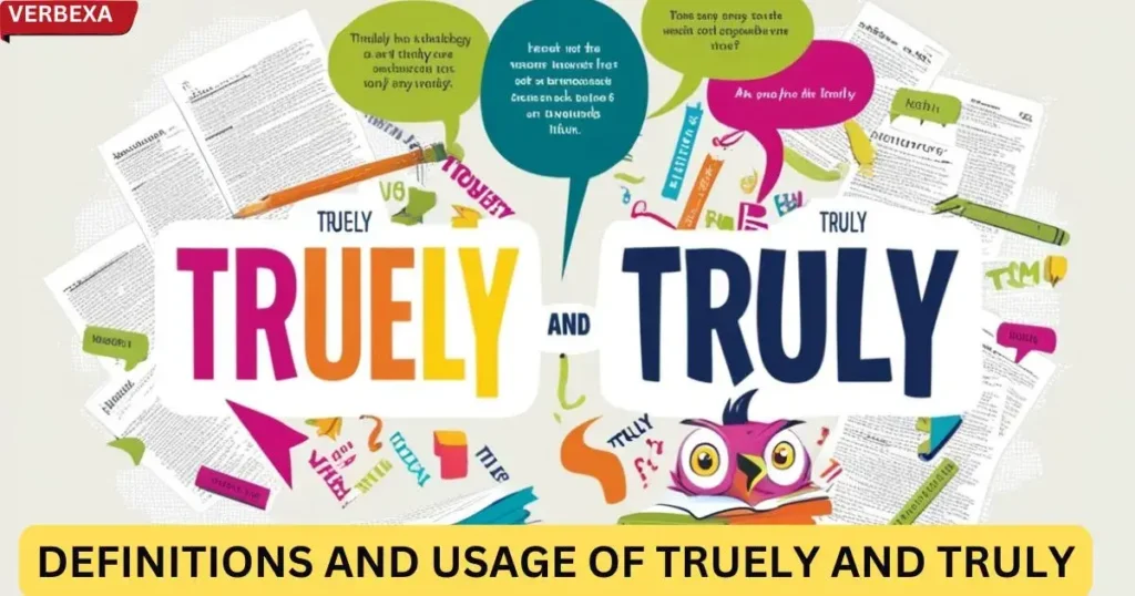 Definitions and Usage of Truely and Truly