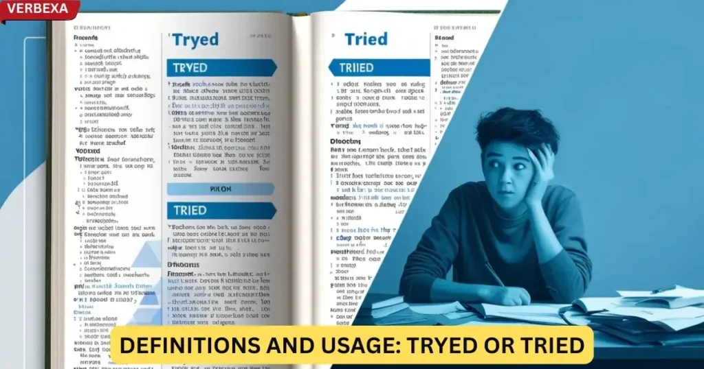 Definitions and Usage: Tryed or Tried