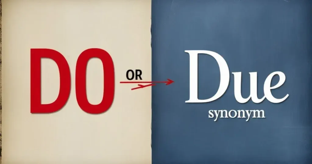 Do or Due Synonym