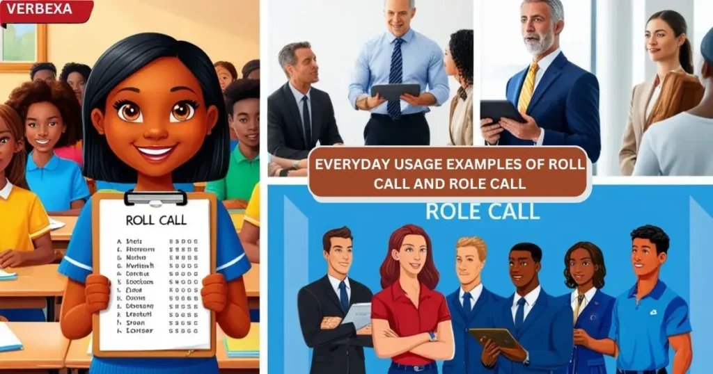 Everyday Usage Examples of Roll Call and  Role Call