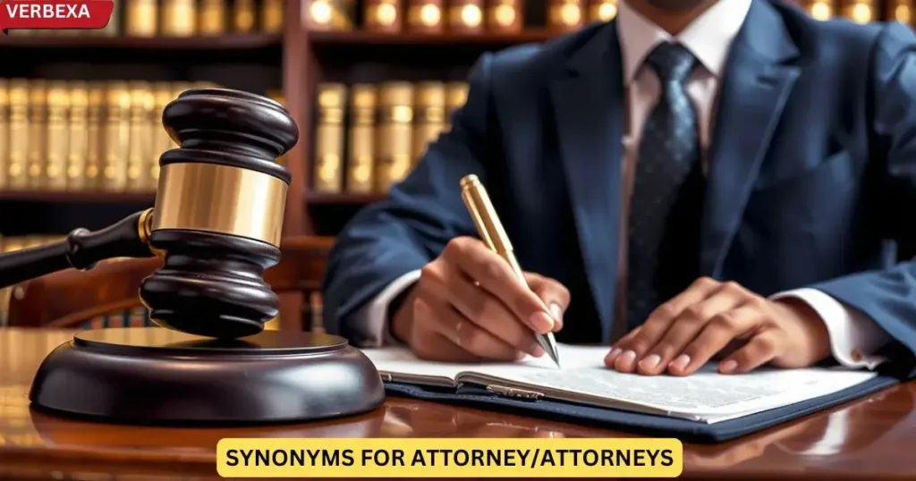 Synonyms for Attorney/Attorneys