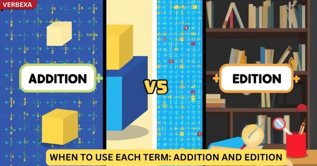 When to Use Each Term: Addition and Edition