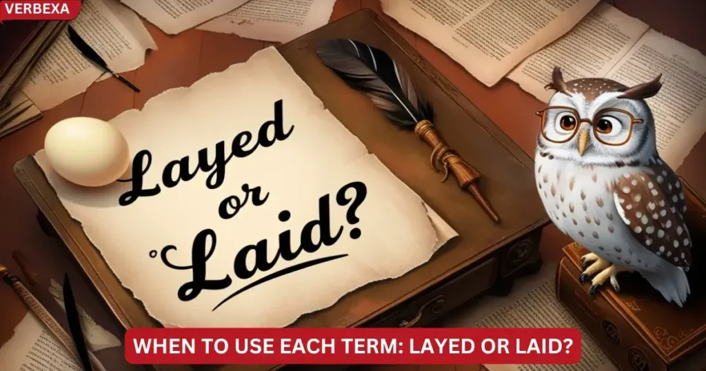 When to Use Each Term: Layed or Laid?