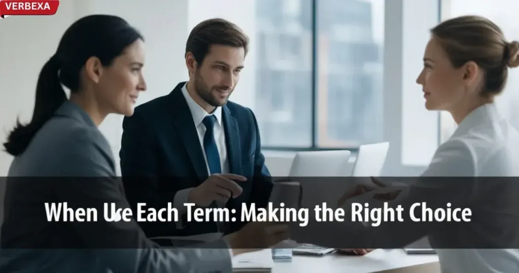 When to Use Each Term: Making the Right Choice