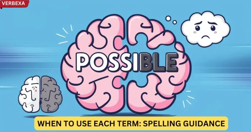 When to Use Each Term: Spelling Guidance