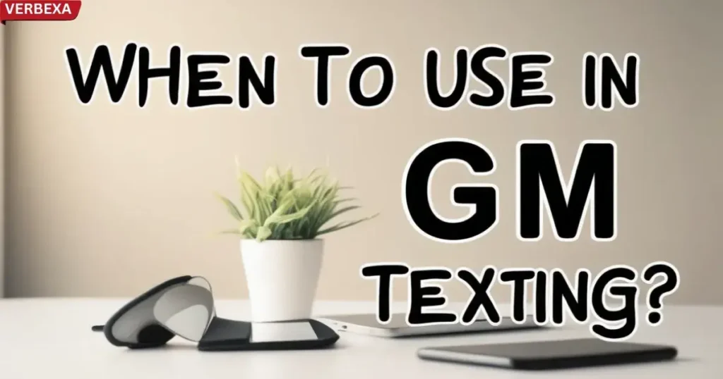 When to Use GM in Texting