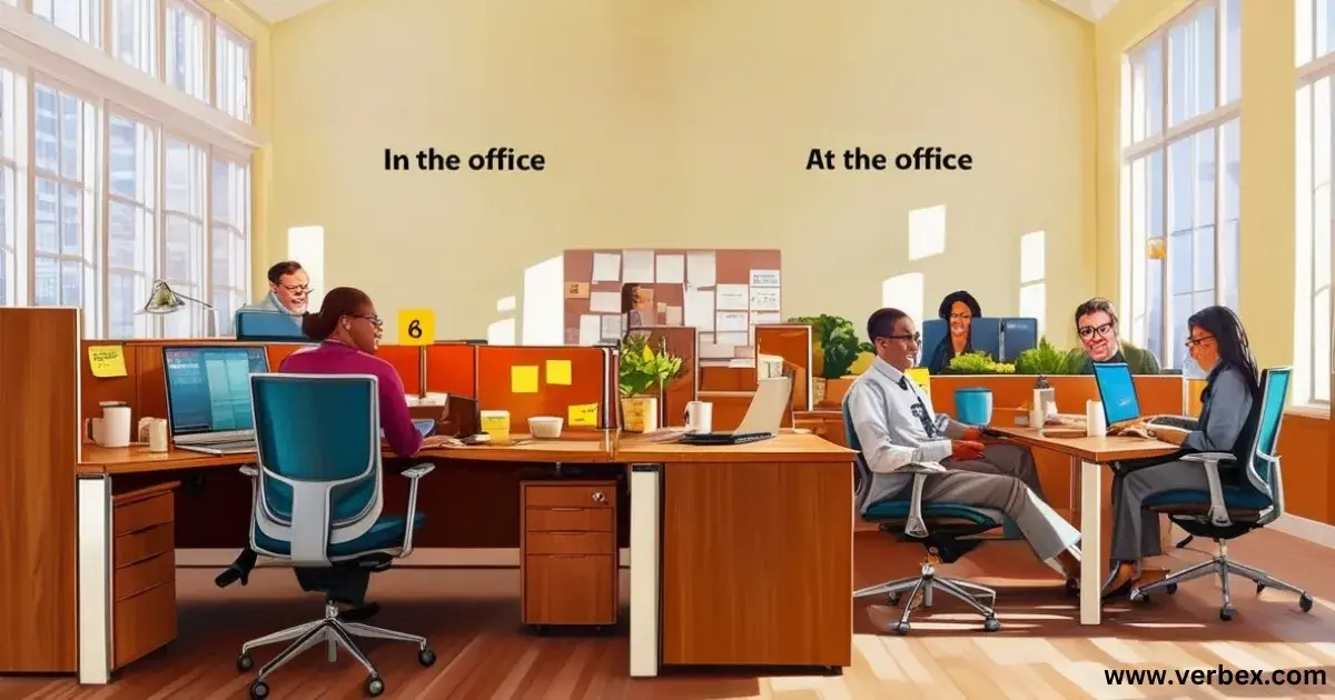 In The Office or At The Office: 7 Key Differences [2025]