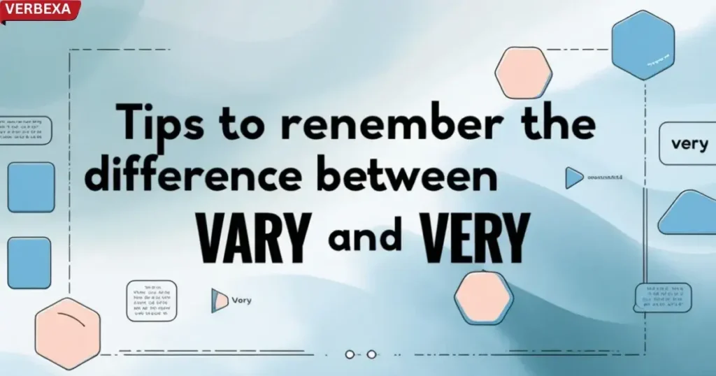 Tips to Remember the Difference Between Vary and Very