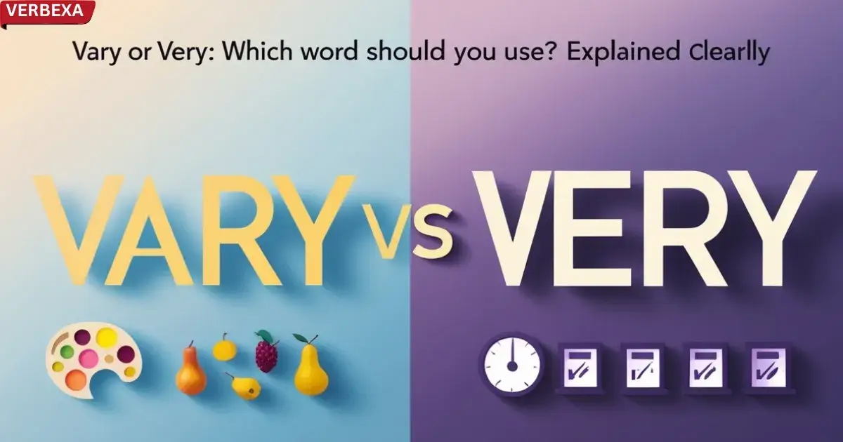 Vary Or Very: Which Word Should You Use? Explained Clearly