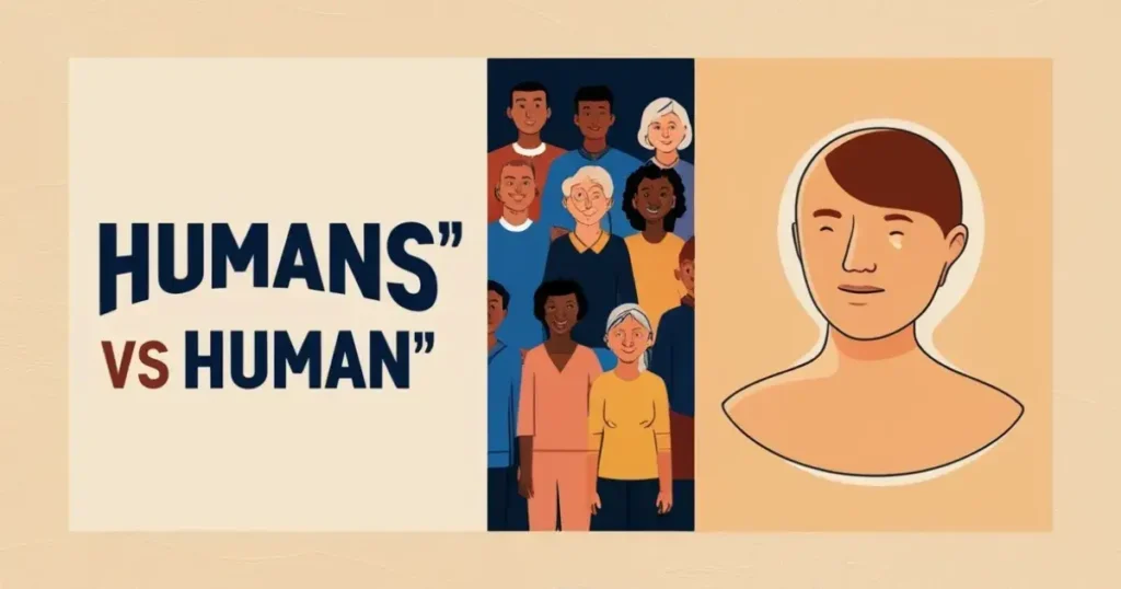 When to Use "Humans" vs "Human"