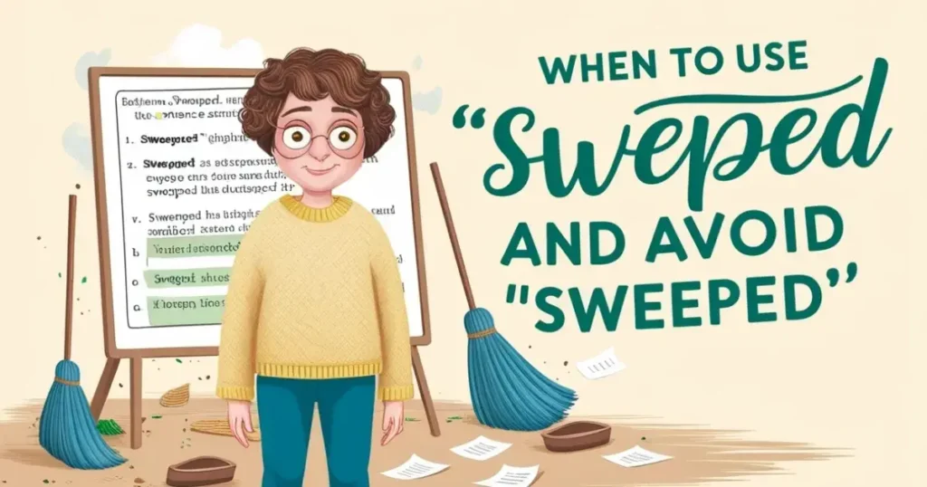 When to Use “Swept” and Avoid “Sweeped”