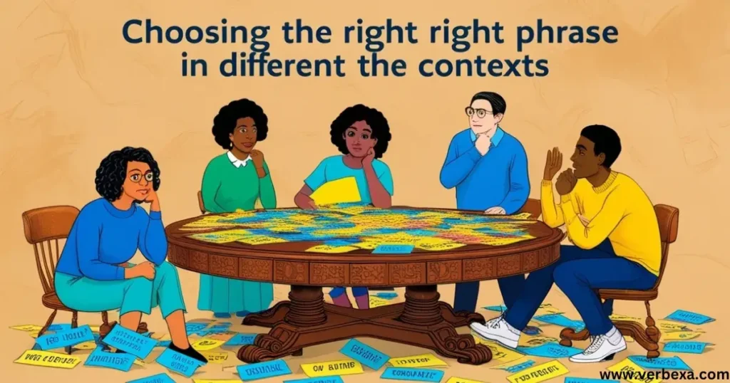 Choosing the Right Phrase in Different Contexts